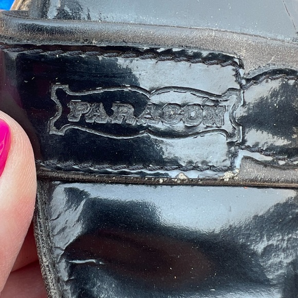 Men’s SZ 8.5 PARAGON Black Cowboy Boots Vintage - Picture 6 of 11